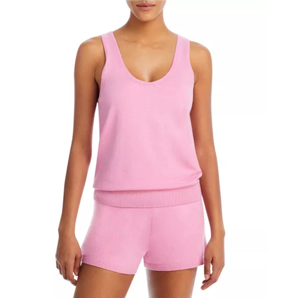 PJ Salvage Women's Loungewear Slounge Sleep 2pc Set Soft knit Pink M